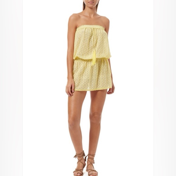 MELISSA ODABASH size large yellow Adela coverup - Picture 4 of 4
